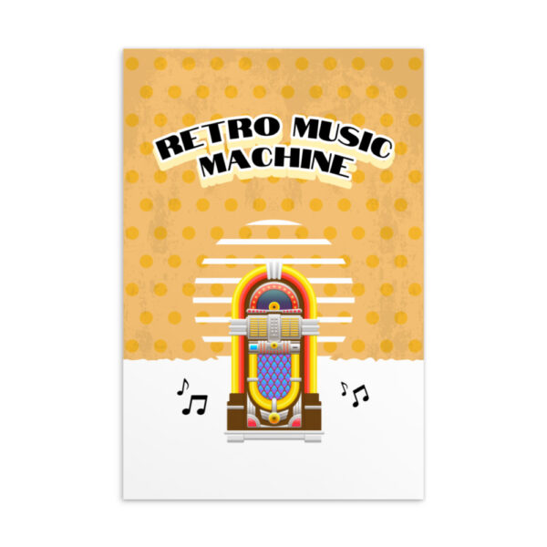 Postkarte “Retro music machine”